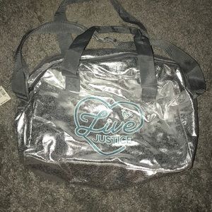Justice girls shoulder tote/ dance /gym bag